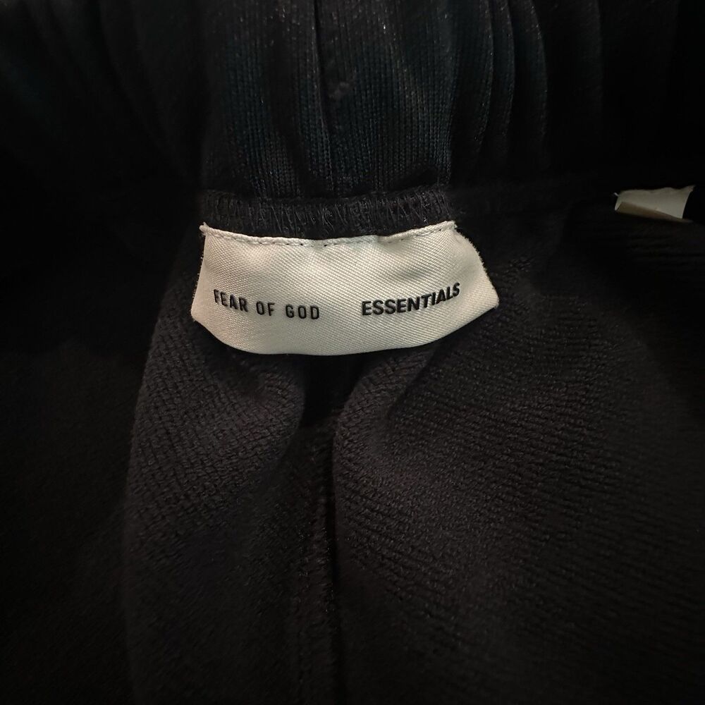 Fear of God Essentials Vintage Black Sweatpants Men's M Baggy Wide Leg #26 - Picture 11 of 16